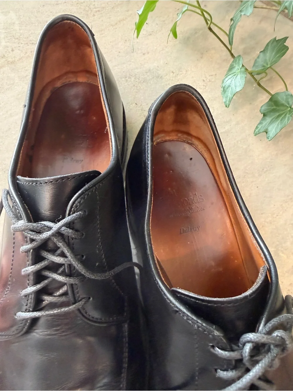 Allen Edmonds Delray Black Leather Split Toe Derby Dress Shoes Men’s 11D
